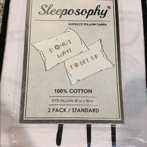 Sleeposophy Novelty Novelty “I D 🍩 nut want t 🍩 get up”pillow cases
